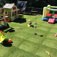 Artificial Grass and Rubber Tiles