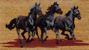 Three Horses Running