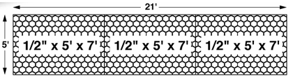 QRRI Rubber Stall Floor Mat 4x6ft